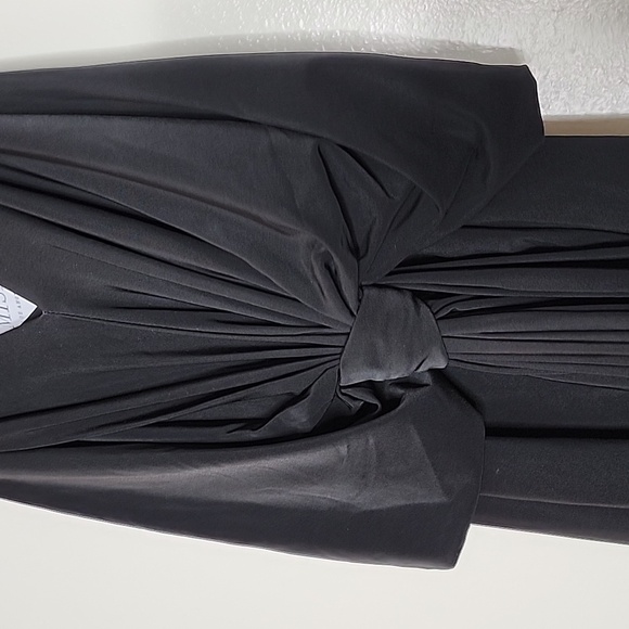 NEW Misa Los Angeles Domino MAXI Dress Twisted Knot RICH BLACK Luxury Summer - Picture 6 of 15